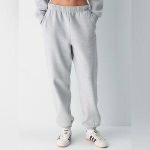 TNA Light Gray Fleece Joggers